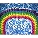 Rainbow Pattern Tie Dye Fabric Tapestry Wall Hanging