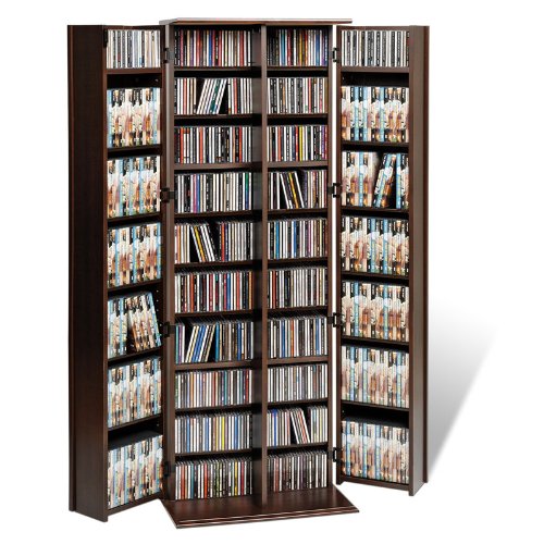 Prepac Furniture Locking Media Cabinet Multimedia Storage