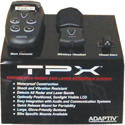 ADAPTIV Technologies Radar Detector TPX Motorcycle Radar and Laser Detection System