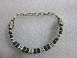 Tribal Fashion 3-strands Sea Green Sterling Silver Bracelet India