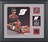 Kasey Kahne Framed 8x10 Photograph with Race Used Tire, Plate and Daytona International Speedway Track
