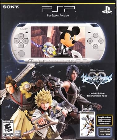 PSP 3000 Limited Edition Kingdom Hearts Birth by Sleep Entertainment Pack - Mystic Silver