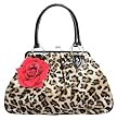 Lux de Ville LUCKY ME KISS LOCK BAG- Leopard