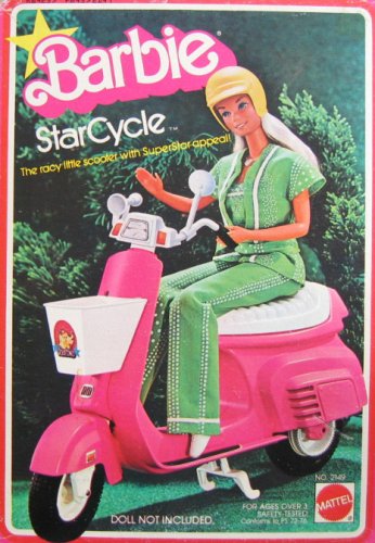 Barbie Star Cycle Scooter - Racy Scooter w Super Star Appeal! (1978)