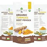 1 lb Organic Turmeric Root Powder by Organic Wise, Minimum 6.5% Curcumin Content. Certified USDA Organic by The Colorado Department of Agriculture and Packed in the USA, From A Family Owned Farm In India-Resealable Stand Up Pouch