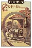 Luck’s French Coffee by Unknown. CANVAS WITH BRUSHSTROKES with 1 1/2 inch bars. 18.35 inches width by 27.94 inches height. Highest Quality Art Poster Print