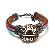 Libra The Scales Zodiac Tribal Leather Bracelet with Earth Tone Cord and Beads