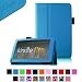FINTIE (Blue) Slim Fit Folio Stand Leather Case for Amazon Kindle Fire 7 Tablet -10 Color Options (does not fit Kindle Fire HD)