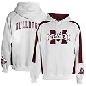 Mississippi State Bulldogs White Spiral Hoody Sweatshirt