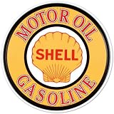 Shell Gasoline Motor Oil Retro Vintage Tin Sign - 12x12 , 12x12