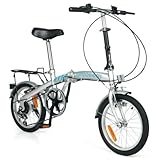 Folding Bike 6-Speed - Silver