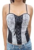 Sexy Ribbon Lace up Front Corset