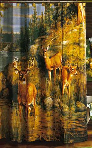 MOOSE SHOWER CURTAIN ON BEDBATHSTORE.COM