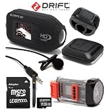 Drift HD Full 1080p High Definition Wearable Helmet Action Camera + 16GB + Wireless Remote + External Mic + Waterproof Case Bundle