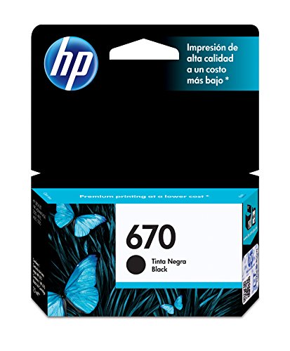 HP INK 670 BLACK CARTRIDGE