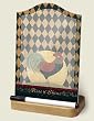 Memo Board ~ Rise and Shine Rooster ~ dry-erase glass board ~ with marker ~ code 283