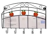Large-sized Traditional Country Letter Rack Holder with Key Hook