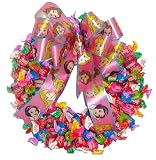 Fruit Dubble Bubble Candy Wreath With Disney Princess Ribbon