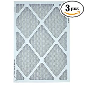 Endust W80700312 Mid-to-High Performance 16-by-20-by-1-Inch Pleated Furnace Filter, 3-Pack