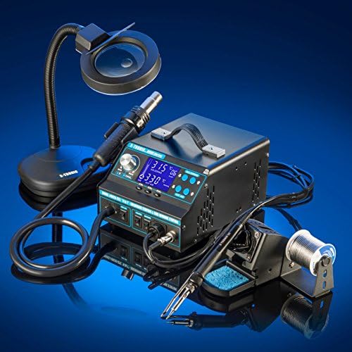 4 IN 1 X-TRONIC HOT AIR REWORK SOLDERING IRON STATION FUME EXTRACTOR