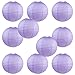 WYZworks Round Paper Lanterns 10 Pack (Lavender, 8