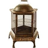 Oakland Living 8026AB Pentagon Chimenea/Fire Pit Antique Bronze