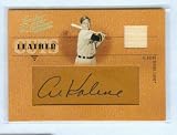 Al Kaline Autograph 2005 Donruss Baseball Leather & Lumber Cuts Card #LC-1 & #/58 Signed w/ Game Used Bat Piece / Detroit Tigers / Hall of Fame