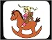 Mouse Pad with body, individuals, individual, humans, girl, teddy, horse, person, human, rocking, persons, people, bear Image
