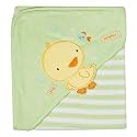 Just One Year Duck Hooded Towel - Green
