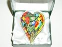 Millefiori Heart paperweight