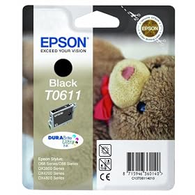 Epson Original T061140  black Ink Cartridge for Stylus D68/D88/DX3800/DX4200/DX4800 (Teddy)