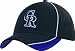 Colorado Rockies Authentic Batting Practice Cap (Black/Purple, Small/Medium)