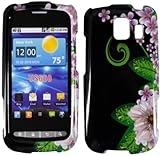 Hard Green Leaf N Flowers Case Cover Faceplate Protector for LG Vortex VS66 ....
