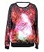 LoveLiness Womens 3D Digital Print Pullover Sweatshirt Sweaters