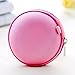 MauSong Carrying Pocket Storage Canvas Earphone Case for Earphone MP3 Pink