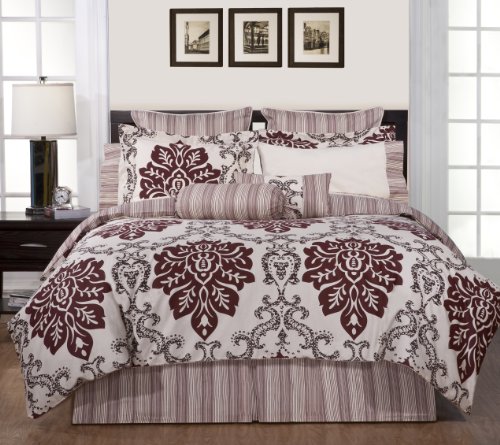 Pointehaven 8-Piece Luxury King Bedding Ensemble, Country Ridge