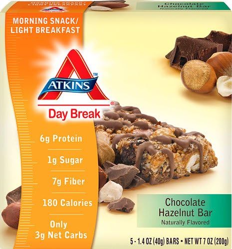Atkins Day BreakTM Bar Chocolate Hazelnut -- 5 Bars(pack of 1)