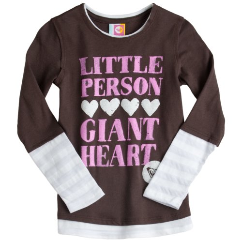 Roxy Kids Girls 2-6x Teenie Wahine Giant Heart Graphic tee