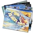 Island Legends - Box Set of 12 Assorted Greeting Cards and Patterned Envelopes