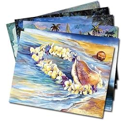 Island Legends - Box Set of 12 Assorted Greeting Cards and Patterned Envelopes