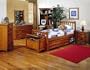 Jonathan Youth 4PC Twin Size Chest Bedroom Set in Deep Mission Oak Finish