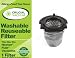 Washable & Reusable Replacement Filter Fits Hoover Flair Primary Stick Vacuum Cleaner; Fits Hoover Flair Vacuum Cleaner S2200, S2220, S2201; Compare to Part # 59136055 (Crucial Vacuum Brand)