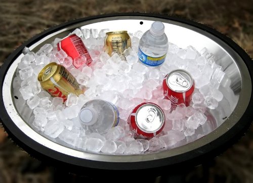 Stainless Steel Crystal Fire Pit - Propane