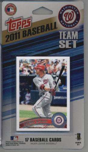2011 Topps Limited Edition Washington Nationals Baseball Card Team Set (17 Cards) - Not Available In Packs!!
