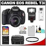 Canon EOS Rebel T3i 18.0 MP Digital SLR Camera Body & EF-S 18-55mm IS II Le ....