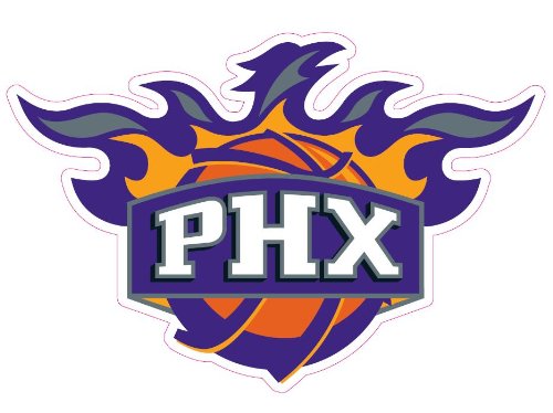 Phoenix Suns Team Auto Window Decal (12 x 10 -inch)