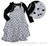Jottum Navy Polka Cotton Dress-Bolero 2pc.Set