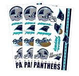 Carolina Panthers Temporary Body Tattoos 3 Pack