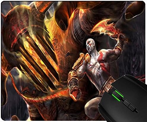 Kratos God Of War 3 Blade Of Shaos Custom rectangular rubber non-slip and durable fashion mouse pad
