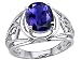 2.60 cttw Genuine Large Oval Iolite Ring. Size 4.5 LIFETIME WARRANTY